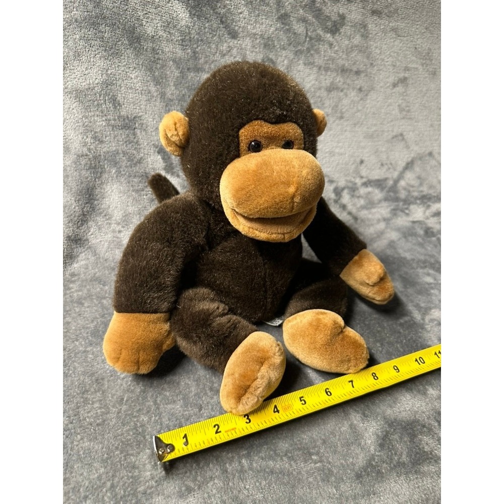 Plush Monkey Chimp Hand Puppet by Bonkers Vintage